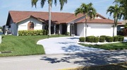 Example of a Gulf access waterfront home found on the Eight Lakes in Cape Coral, Florida