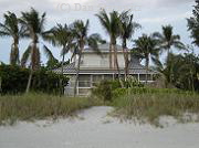 Beachfront, Old Florida Style home, on Captiva.   Prices for decent beachfront homes on Sanibel and Captiva start around $3 million